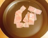 タアサイのゆず風味の豆乳カルボナーラ作り方2写真