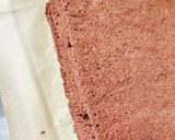 ふわふわチーズクリームチョコロールケーキ作り方22写真
