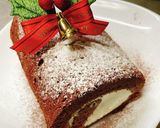 ふわふわチーズクリームチョコロールケーキ作り方26写真