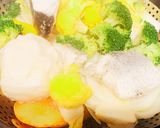 肉まん♡体ポカポカ蒸し野菜♡スズキ添え作り方2写真