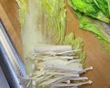 #旬のオレンジ白菜ロールのトマト煮作り方2写真
