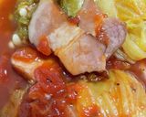 #旬のオレンジ白菜ロールのトマト煮作り方8写真