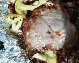 豚肩ロース塊、魚焼き器焼き作り方5写真