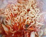 こんにゃく麺で作るヘルシー韓国風ラーメン作り方4写真