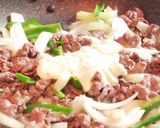 牛肉と野菜のマスタード入りマヨネーズ炒め作り方5写真