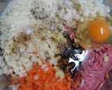 ハンバーグのシャキシャキッ♪作り方1写真