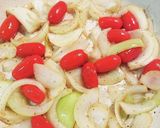 ☆簡単☆レモン玉ねぎミニトマトのパスタ作り方4写真