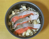 鮭と舞茸の炊き込みご飯作り方5写真