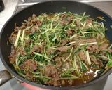 水菜と牛肉の煮物作り方4写真