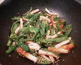 和食の副菜☆ちくわとピーマンの塩昆布炒め作り方3写真
