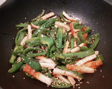 和食の副菜☆ちくわとピーマンの塩昆布炒め作り方3写真