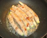 おうち居酒屋⭐軟白長葱のロング肉巻き作り方3写真