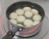 白玉団子、あんことクランベリーハニー作り方3写真