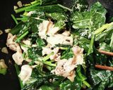 お弁当★ピリ辛豚バラとほうれん草★簡単作り方7写真