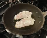 簡単！白トリュフバター　白身魚のソテー作り方3写真