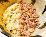 茶飯で♡月見とろろ鶏そぼろ丼作り方4写真