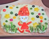残り野菜でクリスマスのフォカッチャ作り方8写真