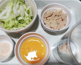 犬ご飯　鶏御膳の卵とじ作り方1写真