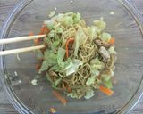 【主食・主菜・副菜】レンジで焼きそば作り方5写真