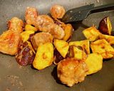 豚肉とさつま芋の甘酢炒め作り方4写真