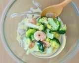 管理栄養士の～ブロッコリーとエビのサラダ作り方4写真