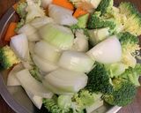 手羽元とふんだん野菜のハーブスープ作り方1写真