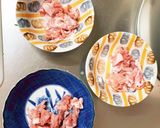 全てレンジもやし入りさっぱり梅甘酢酢豚作り方3写真