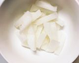 簡単カルビクッパ風味豚こま大根青椒肉絲風作り方6写真