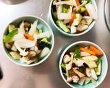 簡単カルビクッパ風味豚こま大根青椒肉絲風作り方11写真