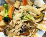 簡単カルビクッパ風味豚こま大根青椒肉絲風作り方16写真