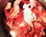 簡単　牛すじ肉の下処理作り方1写真