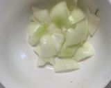 根菜茄子肉なし甘辛酢炒め味温野菜サラダ作り方3写真