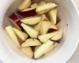根菜茄子肉なし甘辛酢炒め味温野菜サラダ作り方4写真