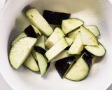 根菜茄子肉なし甘辛酢炒め味温野菜サラダ作り方6写真