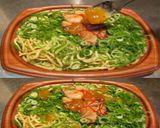 美味ドレ塩レモン蜂蜜でネギ塩チキン焼そば作り方1写真
