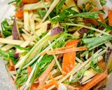水菜を使った野菜のかき揚げ作り方1写真