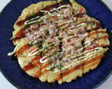 カニカマとてんぷら粉でたこ焼き風作り方6写真