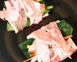 お餅の 豚巻きと福袋 焼き作り方2写真