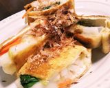 お餅の 豚巻きと福袋 焼き作り方6写真