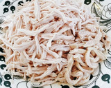 簡単しっとり！レンジで蒸し鶏ほぐし作り方4写真