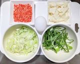 餅と干しエビ入りネギ焼き作り方1写真