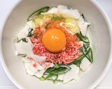 餅と干しエビ入りネギ焼き作り方3写真