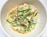 餅と干しエビ入りネギ焼き作り方4写真
