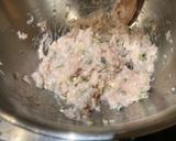 大葉風味のれんこんと鶏ひき肉のはさみ焼き作り方2写真