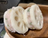 大葉風味のれんこんと鶏ひき肉のはさみ焼き作り方4写真