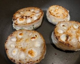 大葉風味のれんこんと鶏ひき肉のはさみ焼き作り方5写真