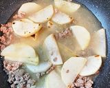 簡単節約！大根と豚ひき肉の炒め煮作り方6写真