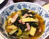 栄養満点!小松菜と厚揚げの煮物作り方5写真