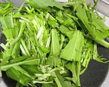 ごぼうと水菜のサラダ作り方1写真