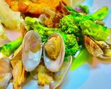 No2972鱈フリッターと菜の花アサリ作り方5写真